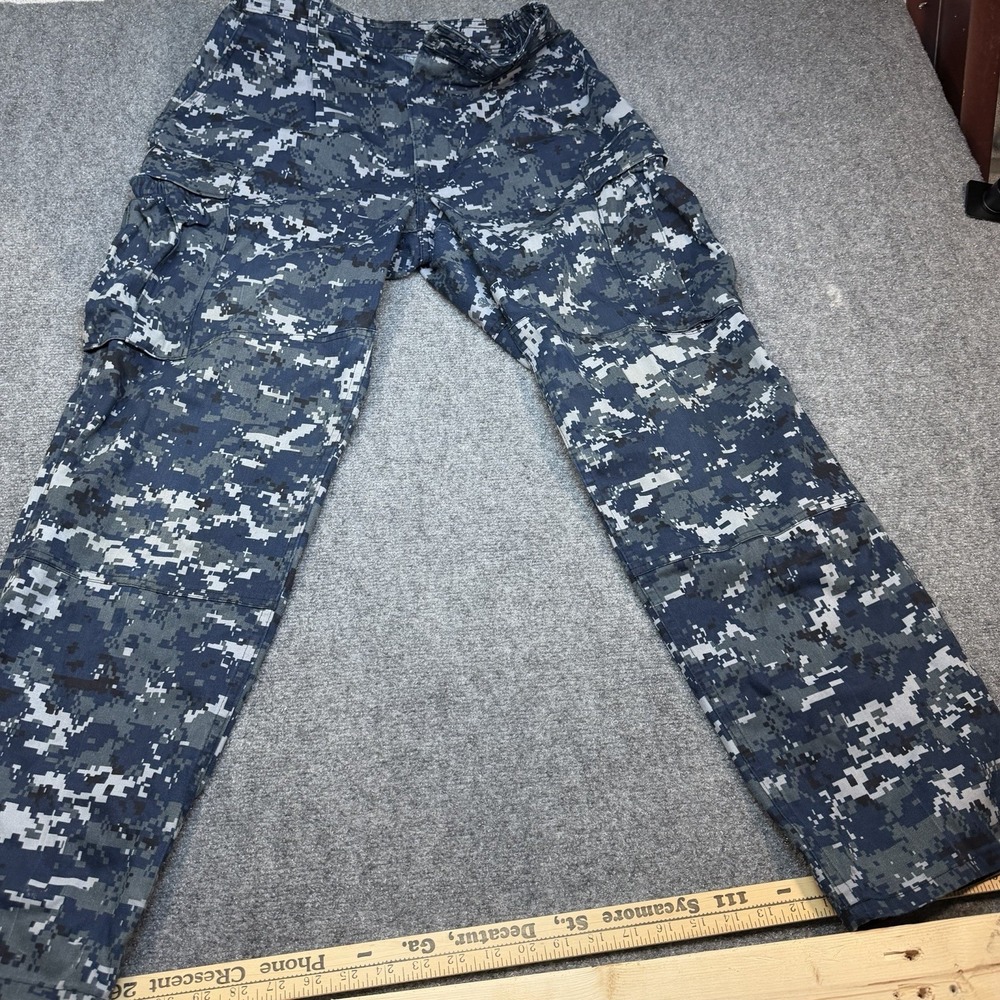 Genuine Issue US Navy Blue Digital Camouflage Naval Pants Medium